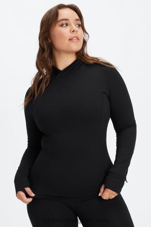 zwart vrouwen phoenix ren hoodie Fabletics LH20J2464