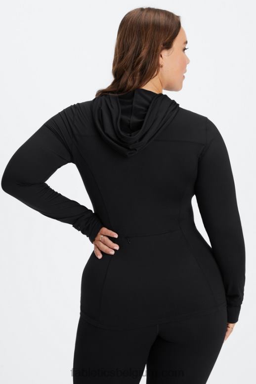 zwart vrouwen phoenix ren hoodie Fabletics LH20J2464