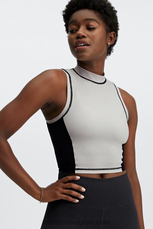 as/zwart vrouwen Giana tanktop met nephals Fabletics LH20J2302
