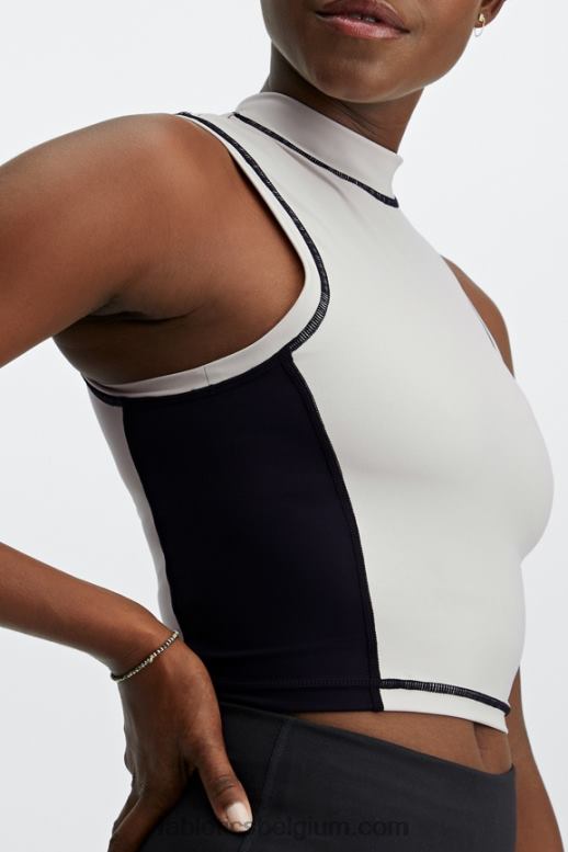 as/zwart vrouwen Giana tanktop met nephals Fabletics LH20J2302