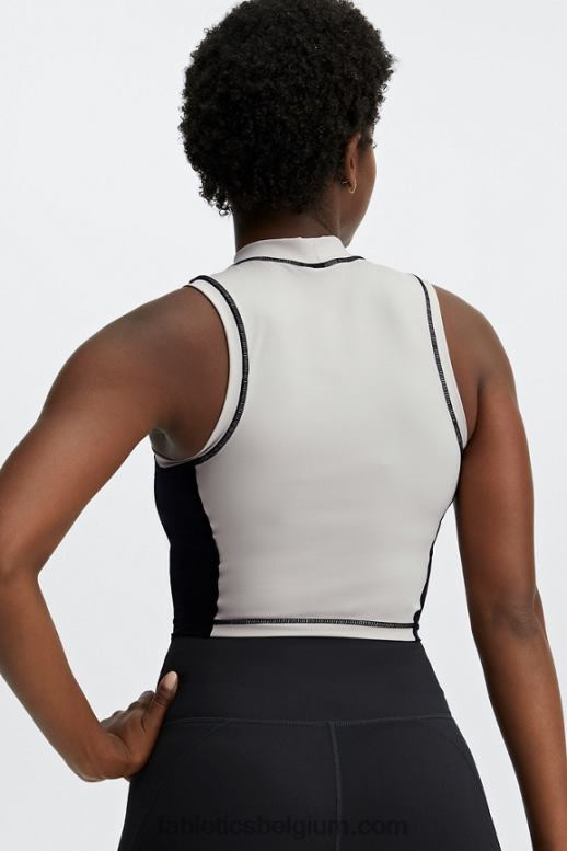 as/zwart vrouwen Giana tanktop met nephals Fabletics LH20J2302