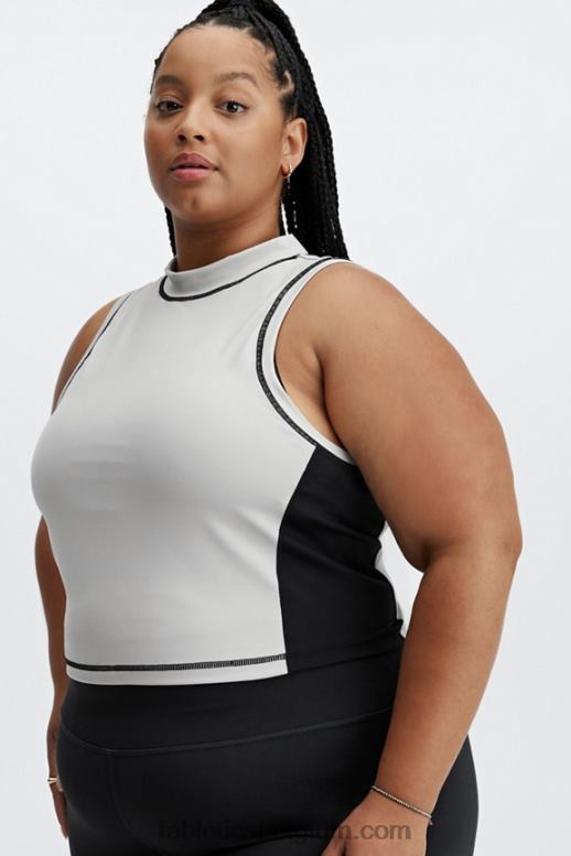 as/zwart vrouwen Giana tanktop met nephals Fabletics LH20J2303