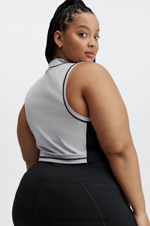 as/zwart vrouwen Giana tanktop met nephals Fabletics LH20J2303