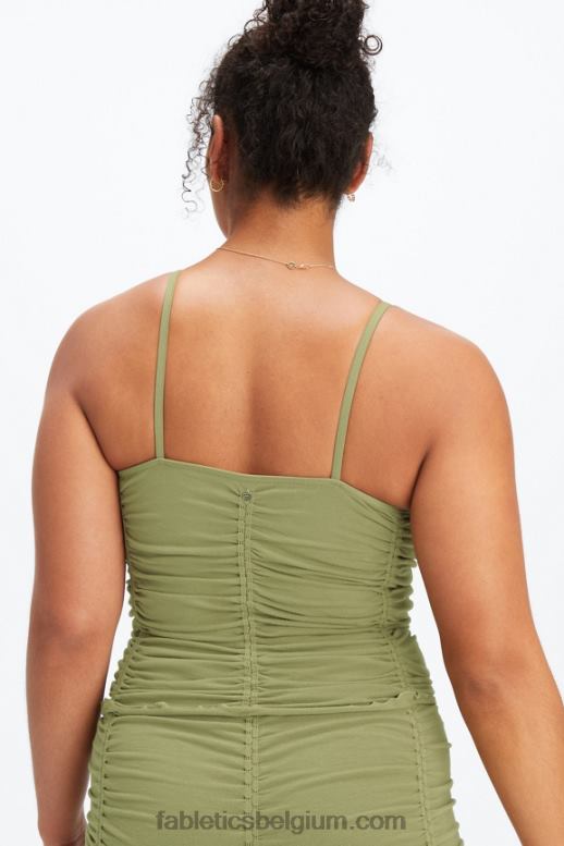 bos mos vrouwen een naadloze tank met ruches Fabletics LH20J2243