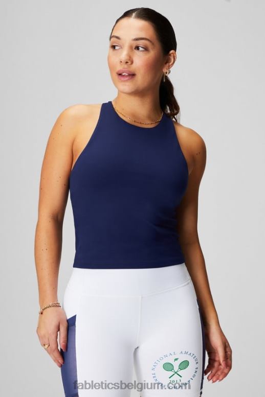 collegiale marine vrouwen strappy ingebouwde bh-tank Fabletics LH20J2131