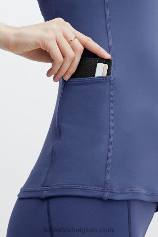 diep kobalt vrouwen on-the-go ingebouwde bh-tank Fabletics LH20J2179