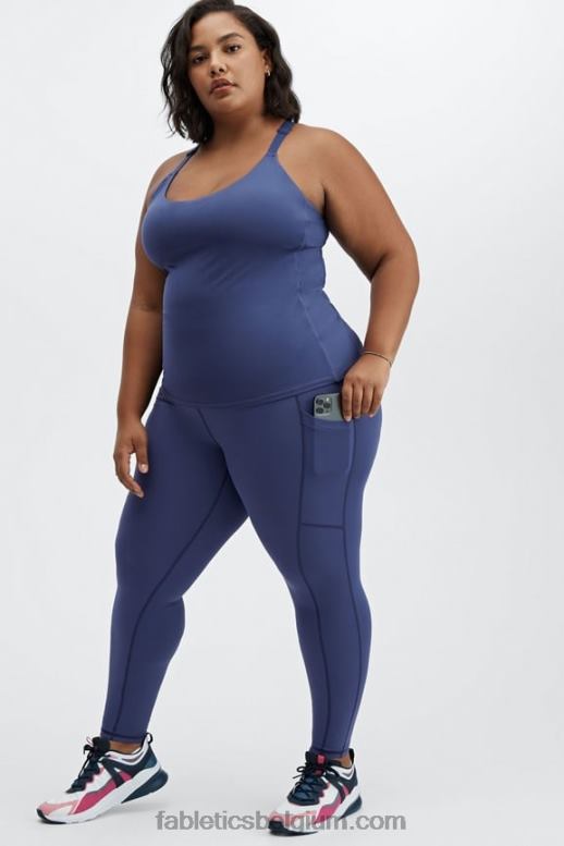 diep kobalt vrouwen on-the-go ingebouwde bh-tank Fabletics LH20J2180