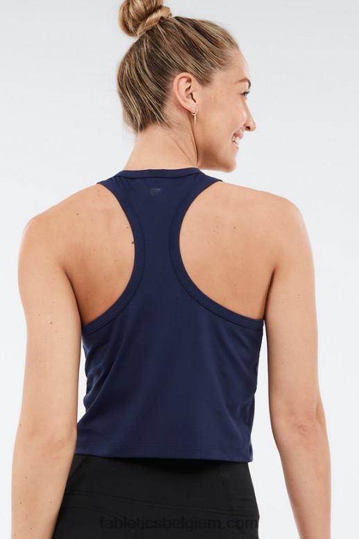 diepe marine vrouwen dry-flex klassieke tanktop Fabletics LH20J2218