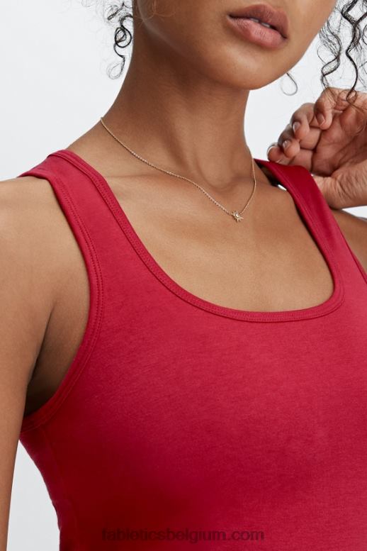 dieprood vrouwen 24/7 Britt-tank Fabletics LH20J2256