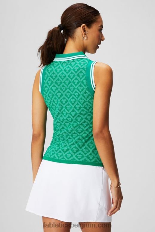 fairway kasteel jacquard vrouwen naadloze polotank Fabletics LH20J2166