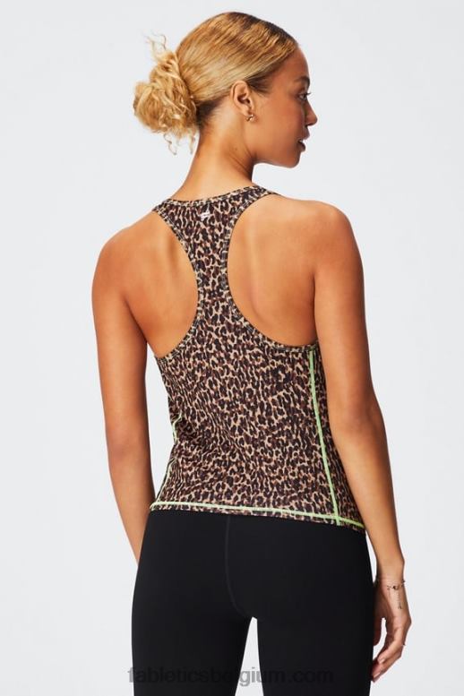 golvende cheetah/markeerstift vrouwen phoenix lite racerback-tank Fabletics LH20J2181