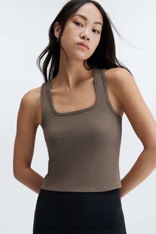 grens vrouwen inwonende katoenen tank Fabletics LH20J2245
