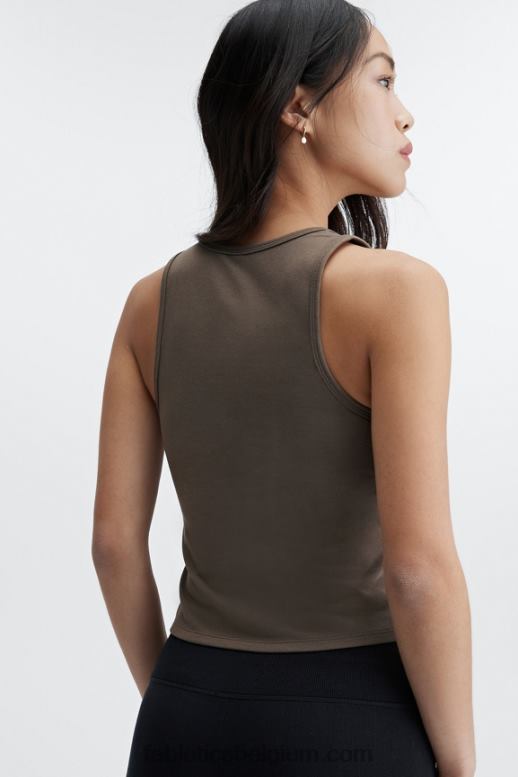 grens vrouwen inwonende katoenen tank Fabletics LH20J2245