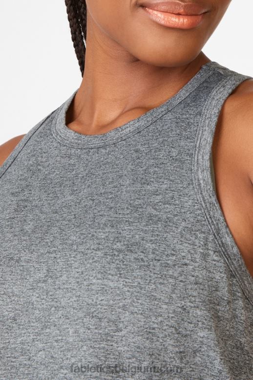 grijze heide vrouwen dry-flex klassieke tanktop Fabletics LH20J2220