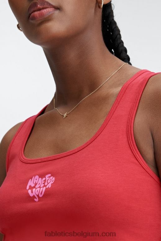 hoog rood vrouwen 24/7 Britt-tank Fabletics LH20J2254