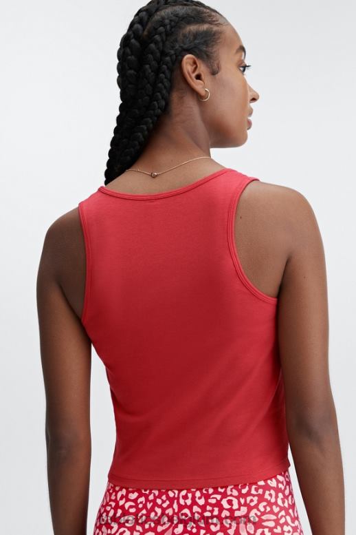 hoog rood vrouwen 24/7 Britt-tank Fabletics LH20J2254