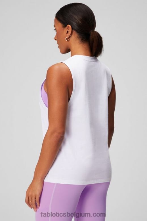 klassiek wit/grafisch vrouwen internationale dag spiertank Fabletics LH20J2168
