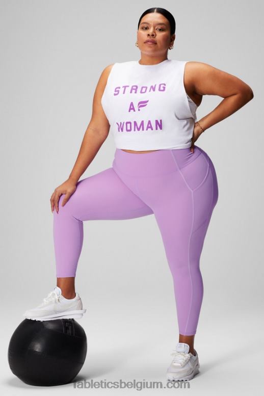 klassiek wit/grafisch vrouwen internationale dag spiertank Fabletics LH20J2169