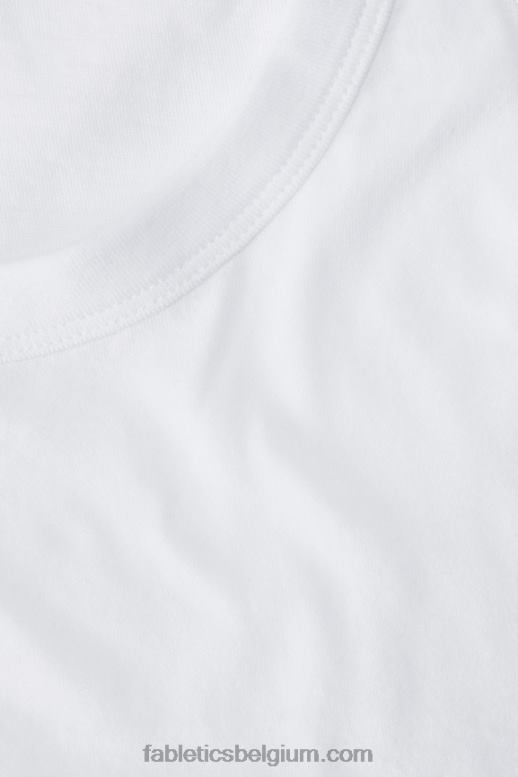 klassiek wit vrouwen Scheptank van 100% katoen Fabletics LH20J2158