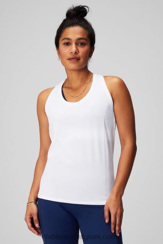 klassiek wit vrouwen feather tech racerback-tanktop Fabletics LH20J2138