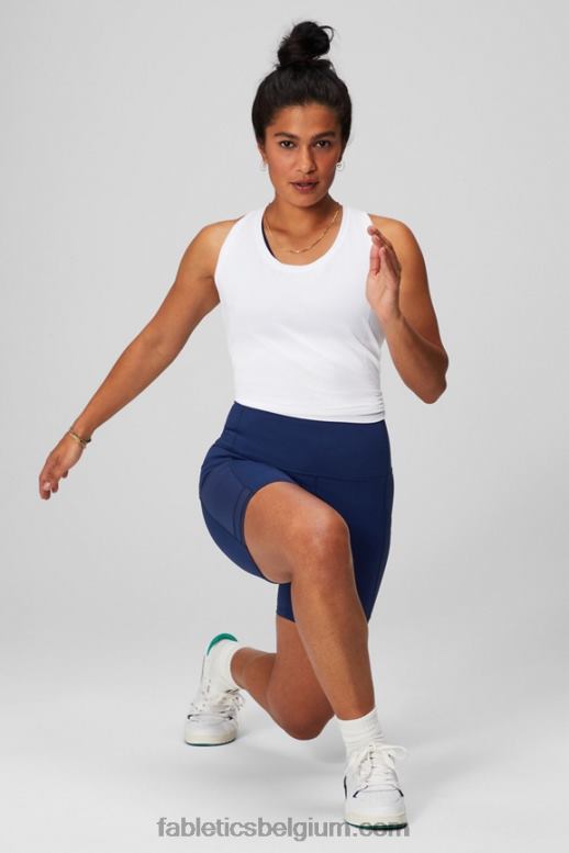 klassiek wit vrouwen feather tech racerback-tanktop Fabletics LH20J2138