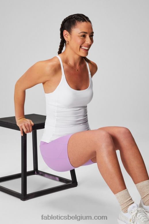 klassiek wit vrouwen on-the-go ingebouwde bh-tank Fabletics LH20J2177