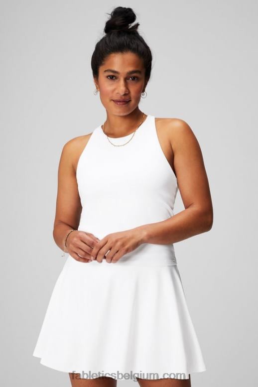 klassiek wit vrouwen strappy ingebouwde bh-tank Fabletics LH20J2132