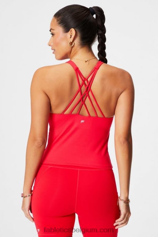 klassieke kers vrouwen strappy ingebouwde bh-tank Fabletics LH20J2129