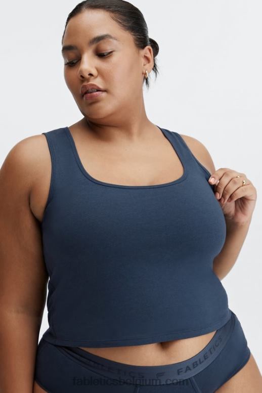 klassieke marine vrouwen 24/7 Britt-tank Fabletics LH20J2258