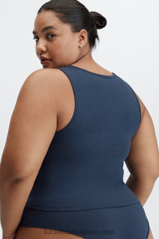klassieke marine vrouwen 24/7 Britt-tank Fabletics LH20J2258