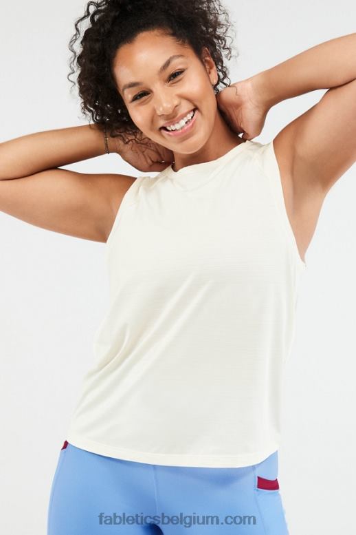 kokosnoot/kersen burst-logo vrouwen milieubewuste spiertank Fabletics LH20J2304