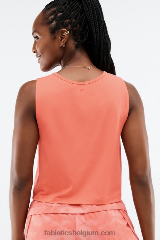 koraal waas vrouwen theegan spier tank Fabletics LH20J2203