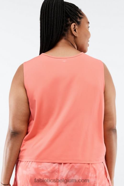 koraal waas vrouwen theegan spier tank Fabletics LH20J2204