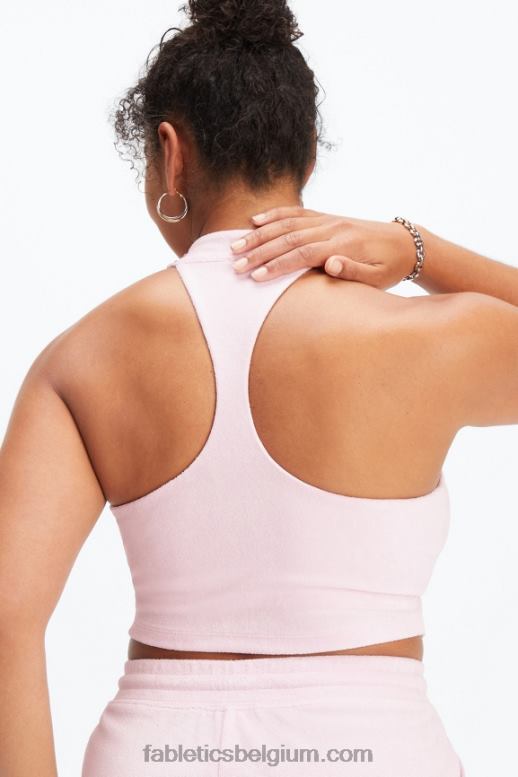 lavendel glans vrouwen badstof ingebouwde beha-tank Fabletics LH20J2280