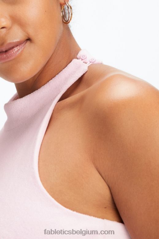 lavendel glans vrouwen badstof ingebouwde beha-tank Fabletics LH20J2280
