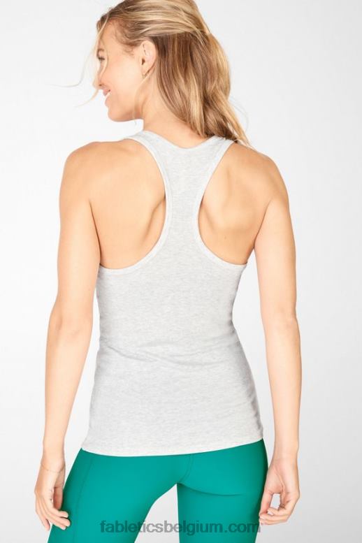 lichtgrijze heide vrouwen jess racerback-tank Fabletics LH20J2354