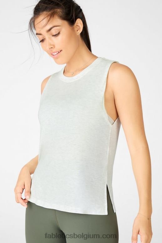 lichtgrijze heide vrouwen liefdesdag tank Fabletics LH20J2403