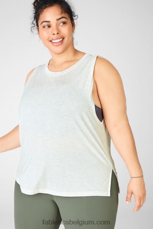 lichtgrijze heide vrouwen liefdesdag tank Fabletics LH20J2404