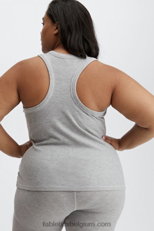 lichtgrijze heide vrouwen tinsley wafel tank Fabletics LH20J2248