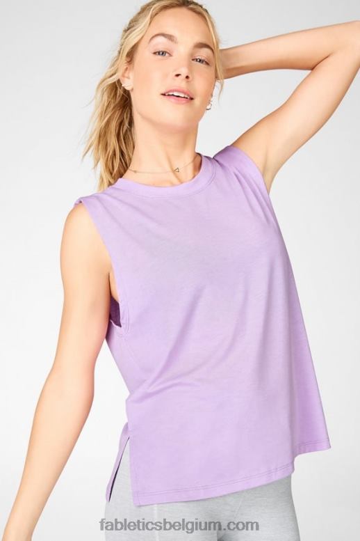 lila heide vrouwen liefdesdag tank Fabletics LH20J2396