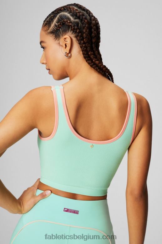 mistige baai / perzikkus vrouwen tanktop met v-hals Fabletics LH20J2200