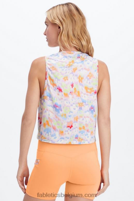 new wave bloemen/atletische club vrouwen dry-flex spiertank Fabletics LH20J2206