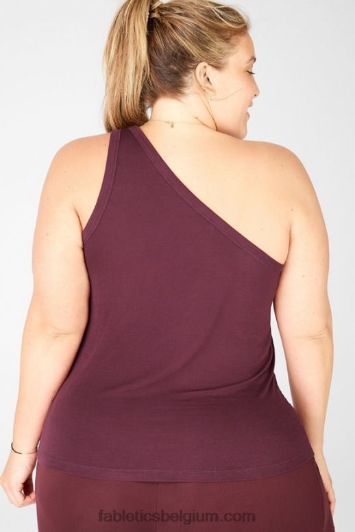 portwijn vrouwen esme tanktop met één schouder Fabletics LH20J2362