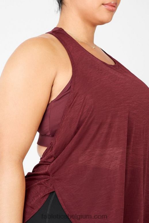roest/parelroze vrouwen boost ingebouwde beha-tank Fabletics LH20J2387