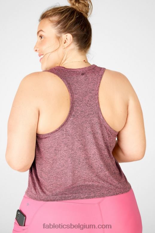 roze mauve vrouwen dry-flex klassieke tanktop Fabletics LH20J2222