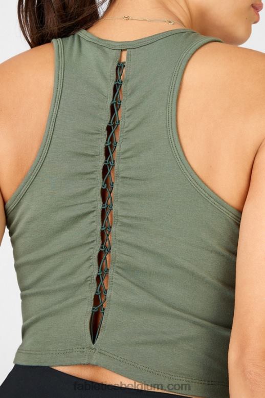 safari vrouwen Bree tanktop met veters Fabletics LH20J2409