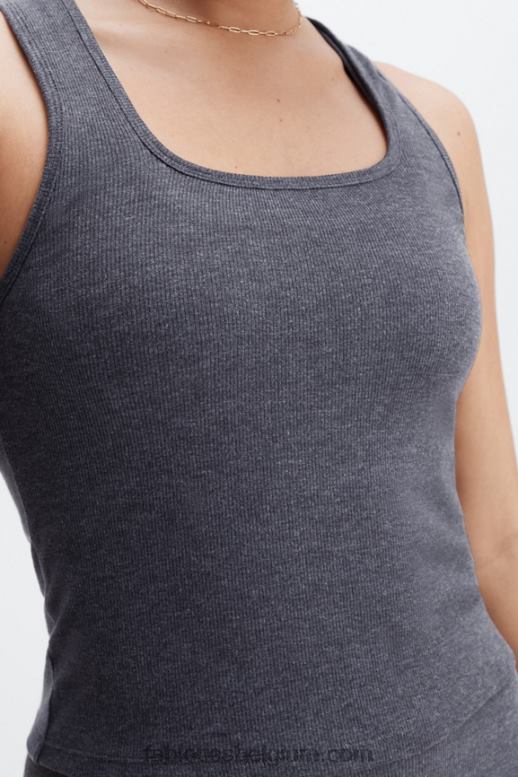 tin vrouwen restoregebreide geribbelde tanktop Fabletics LH20J2271