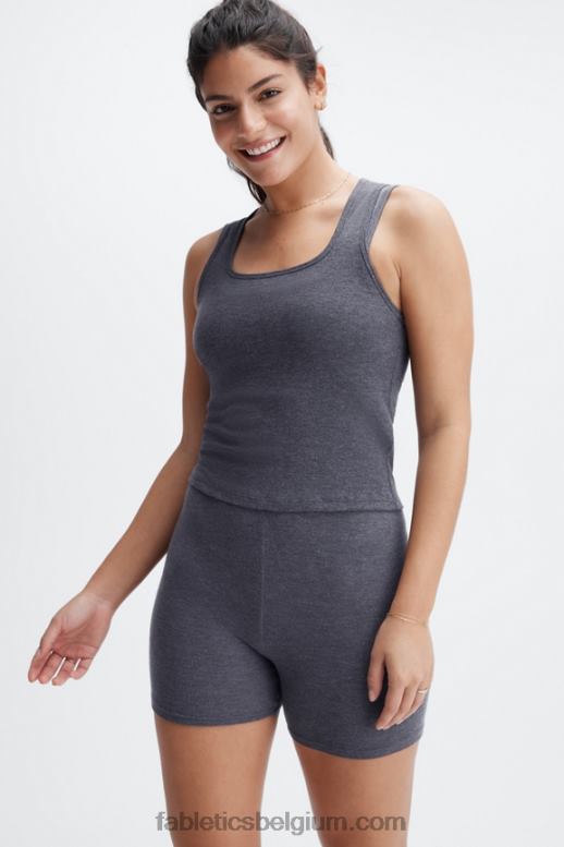 tin vrouwen restoregebreide geribbelde tanktop Fabletics LH20J2271