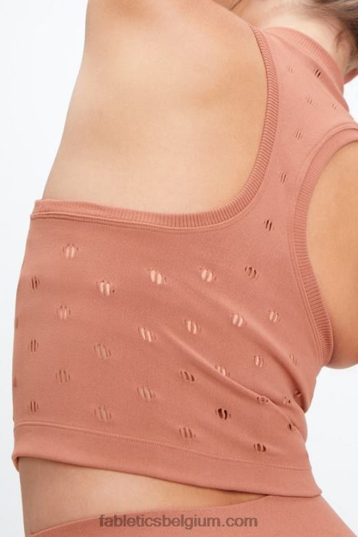 toffee vrouwen frances sculptknit tanktop met opstaande kraag Fabletics LH20J2266