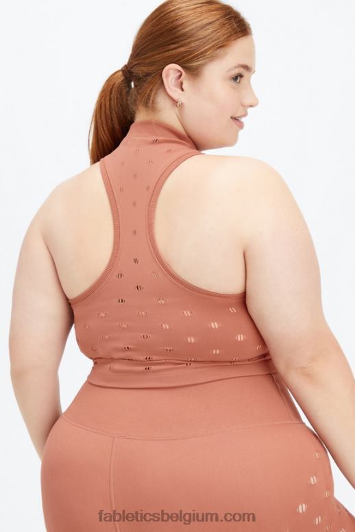 toffee vrouwen frances sculptknit tanktop met opstaande kraag Fabletics LH20J2267
